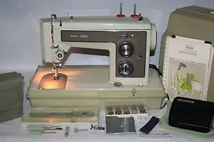 Vintage Kenmore Stretch Stitch Sewing Machine w Case Accessories