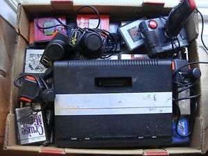 Atari 7800 No Power Cord Games Controllers Lot