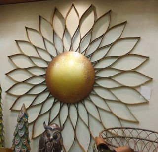 Radiance Metal Sun Sculpture Wall Art Hanging Decor Large Indoor Outdoor 34"