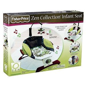 Fisher Price Zen Collection Infant Baby Seat Bouncer Vibrating Chair New Musical
