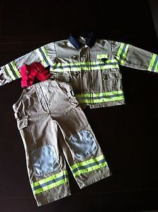 Fireman Firefighter Halloween Costume Kids Child Size 3 4 by Teetot Co