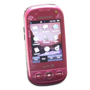 New Samsung Seek SPH M350 Pink Sprint Cellular Cell Phone