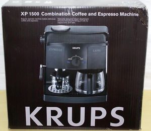Brand New Krups XP 1500 Combination Coffee Espresso Machine 10 Cup