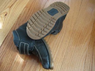 UGG Australia Leather Spring Boots for Boys Navy Size 12 with Velcro