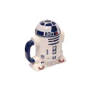 Star Wars R2 D2 3D Mug Ceramic Tea Coffee Cup with Lid Iconic Film Character