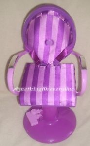 Funrise Purple Striped Salon Barber Chair for 18" Dolls My Life As