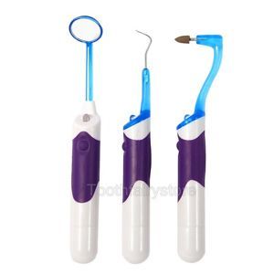 3 in 1 Home Oral Hygeine Dental LED Professional Cleaning Tool Kits Sets