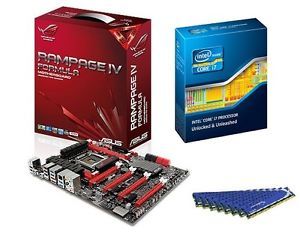 Intel Six Core i7 3930K CPU Rampage Motherboard 32GB DDR3 Memory RAM Combo Kit