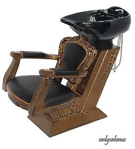 New Antique Backwash Shampoo Unit Chair Beauty Barber Salon Equipment Supplies