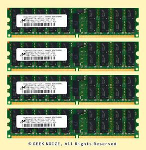 Server RAM 16GB 4X 4GB PC2 5300P ECC Reg DDR2 667 PC5300 Memory Fits Dell HP IBM