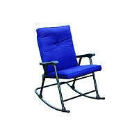 Foldable Camping Blue Folding Rocking Chair RV Rocker