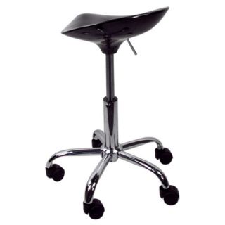 Black Salon Stool Chair Facial Tattoo Beauty Mobile Salon ABS Bar Hydraulic New