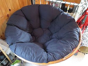 Black Papasan Chair Cushion High Quality Extra Large 54" 54 inches Pillow