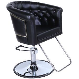 New Beauty Salon Equipment Black Vintage Hydraulic Hair Styling Chair SC 37BLK
