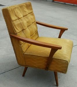 Eames Era Mid Century Danish Modern Solid Teak Rocker Rocking Chair Vintage 1964