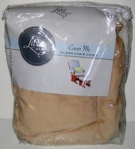 New Luxe Basics Cover Me Glider Chair Cover Rocking Slipcover Caramel Beige Tan
