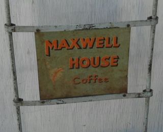 RARE Vintage Maxwell House Coffee Advertising Ad 2 Wheel Dolly Hand Truck