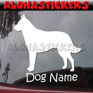 Custom Belgian Malinois Dog Breed Car Laptop Vinyl Decal Window Sticker B258