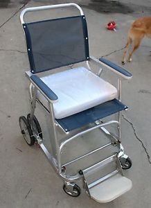New Winco Light Weight Wheel Chair or Shower Chair Made USA Model 113 Fold Up