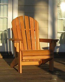 Premium Heavy Duty Western Red Cedar Adirondack Chair