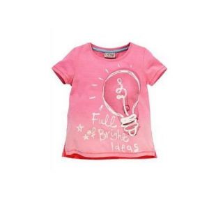 New Next Baby Kids Girls Pink Light Bulb Graphic Shirt Top T Shirt 3 6 Months