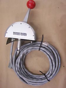 Detroit Diesel Electronic Single Lever Control Head with Cable Slim Line New