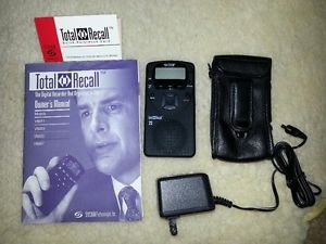 Total Recall Digital Voice Recorder Includes Belted Carrying Case and Charger