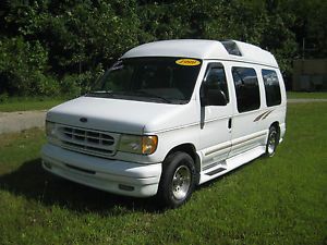 1999 Ford E150 Conversion High Top with Wheelchair Lift Low Miles