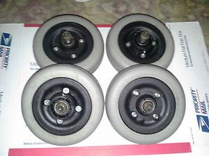 Set of 4 Pronto M51 Front Rear Wheel Caster Tires 6" Part 1115179 Powerchair