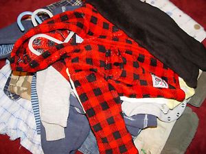 Huge Lot Baby Boy Clothes Newborn 0 3 6mos Up Very Nice Very Cute 21pieces