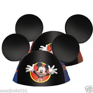 Disney Mickey Mouse Ears 8ct Party Hats Favors Party Supplies
