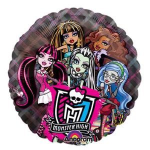 26" Monster High See thru Balloon Birthday Party Supplies Decorations Skullette