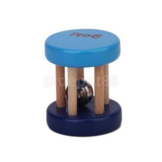 1pcs Wooden Rattle Bell Jingle Hand Shake Music Musical Toy for Baby Kids