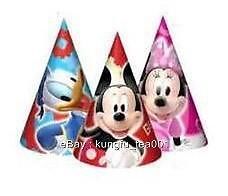 Disney Mickey Mouse Happy Birthday Party Supplies Favor Hats Cap Decoration X6