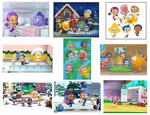 9 Bubble Guppies Stickers Party Loot Goody Favor Treat Gift Bags Party Supplies