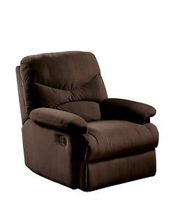 Chocolate Brown Microfiber Recliner Home Theater Chair Deep Seating La Z Boy Sty