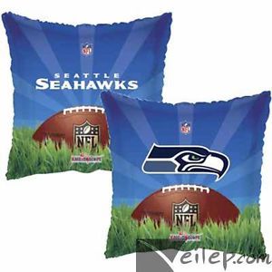 NFL Seattle Seahawks 18" Square Shape Mylar Foil Balloon Football Party Supply