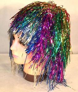 36 Tinsel Color Hair Wigs Bulk Dressup Party Wig Supplies Dressup Costume New