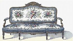 Victorian Chair 2 Counted Cross Stitch Pattern 239 Victorian Furniture Chart