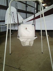 Antique Vintage Retro Baby Infant Child Canvas Swing Seat Chair Bouncer