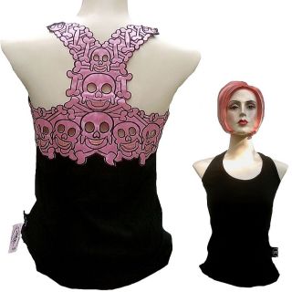 Rockabilly Punk Rock Baby Tiki Skull VIP Designer Tank Top Shirt XS s M L XL XXL