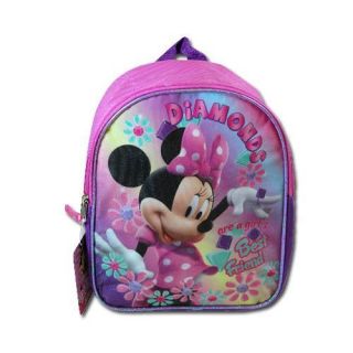 Disney Minnie Mouse Kids Toddler Travel Preschool Pink 11" Mini Backpack Bag New