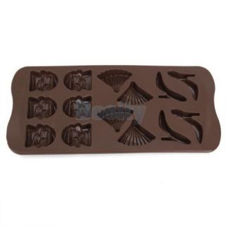 Silicone Chocolate Jelly Cake Candy Mold Tray Modern Party Food Maker
