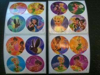 64 Disney Tinkerbell Fairies Dot Stickers Party Favors Teacher Supply Free SHIP