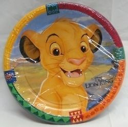 Lion King Party Plates Cake Dessert x8 Supplies Simba