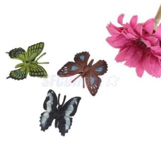 8 Assorted Baby Kids Play Learn Toy PVC Butterfly Model Home Decor Party Gift