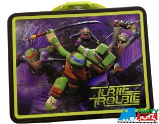 Teenage Ninja Turtles TMNT Tin Lunch Box Sandwich Bag Pencil Coloring Container