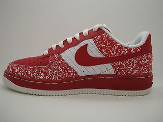 314192 662 Boys Youth Nike Air Force 1 Varsity Red White Uptown Classic Notebk