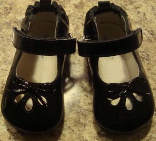 Robeez Black Shoes Mary Jane Size 4 Baby Girl