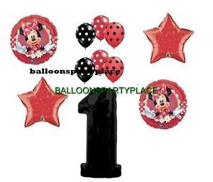 Minnie Mouse First Birthday One 1st Balloons Party Supplies Disney New Polka Dot